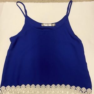 Navy liberty love tank tops